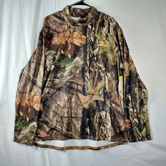 Mossy Oak Men’s XL/XG Camo Hunting Shirt Tech Base Layer Top NWT - Picture 1 of 9